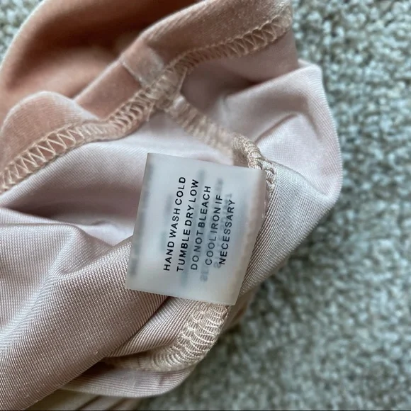 SugarLips pink velvet one shoulder ruffle dress large - Picture 7 of 8